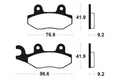 TECNI BRAKE PADS MA213 ORGANIC