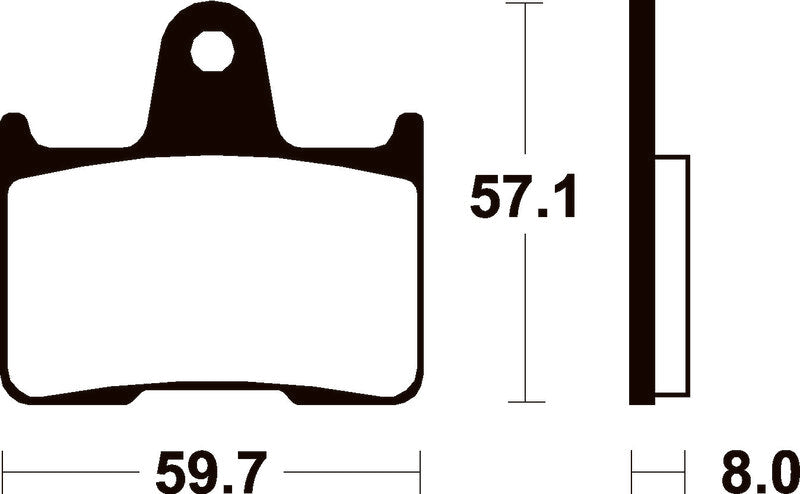 TECNI BRAKE PADS MA215 ORGANIC