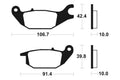 TECNI BRAKE PADS MA284 ORGANIC