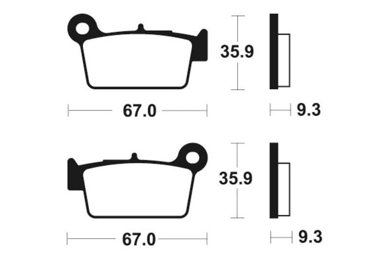 TECNI BRAKE PADS MA290 ORGANIC