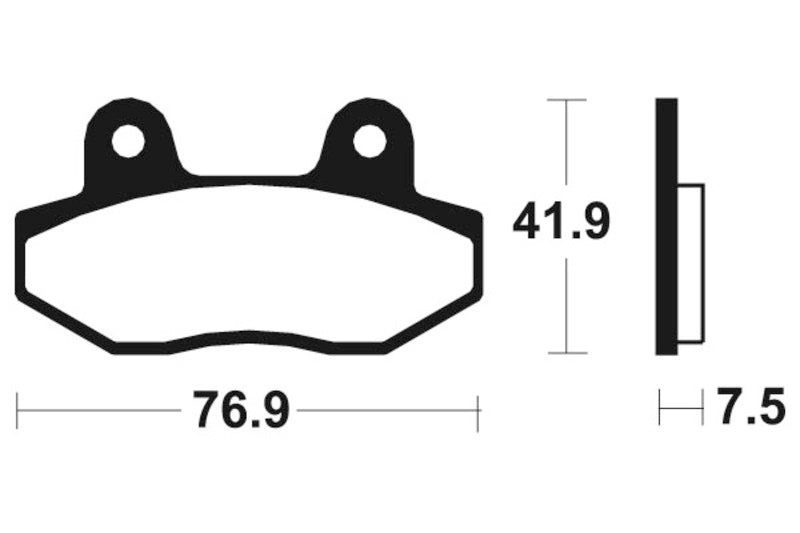 TECNI BRAKE PADS MA314 ORGANIC