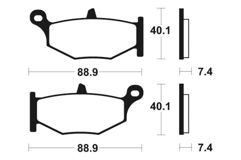 TECNI BRAKE PADS MA333 ORGANIC