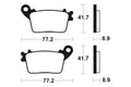 TECNI BRAKE PADS MA334 ORGANIC