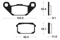 TECNI BRAKE PADS MA348 ORGANIC