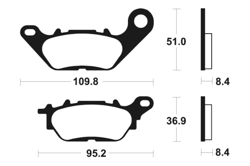 TECNI BRAKE PADS MA358 ORGANIC