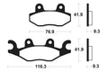 TECNI BRAKE PADS MA378 ORGANIC