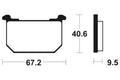 TECNI BRAKE PADS MA40 ORGANIC