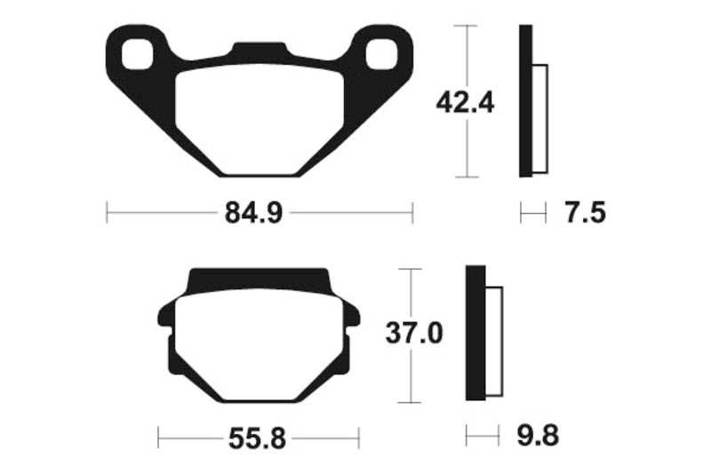 TECNI BRAKE PADS MA46 ORGANIC