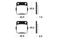 TECNI BRAKE PADS MA62 ORGANIC