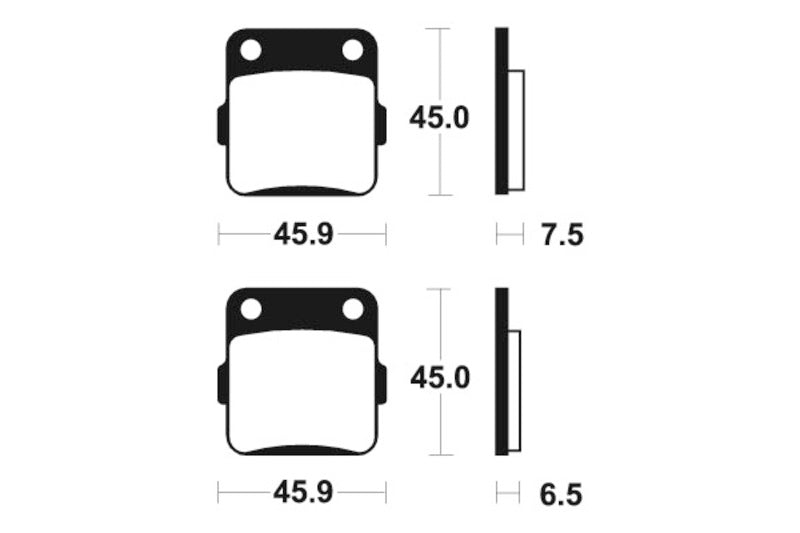 TECNI BRAKE PADS MA62 ORGANIC