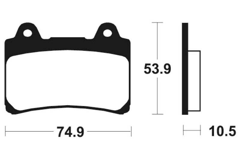 TECNI BRAKE PADS MA90 ORGANIC