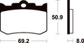 TECNI BRAKE PADS MCR178 SINTER METAL