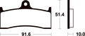 TECNI BRAKE PADS MCR229 SINTER METAL