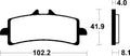 TECNI BRAKE PADS MCR401 SINTER METAL