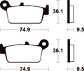TECNI BRAKE PADS ME104 ORGANIC