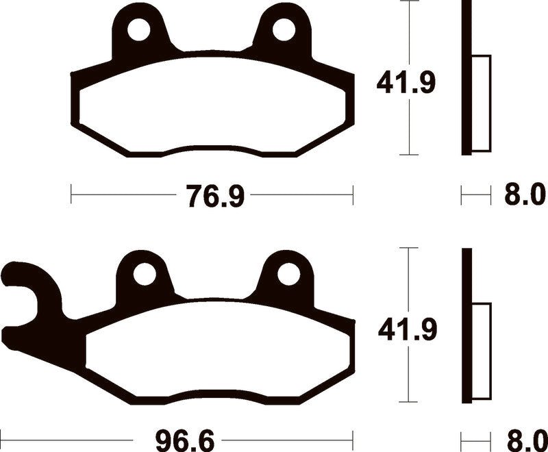 TECNI BRAKE PADS ME111 ORGANIC
