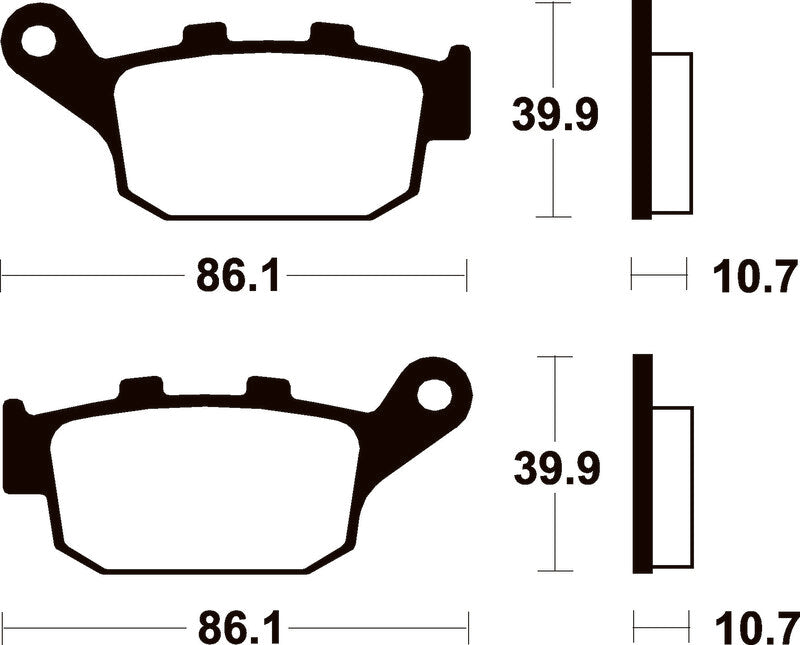 TECNI BRAKE PADS ME114 ORGANIC