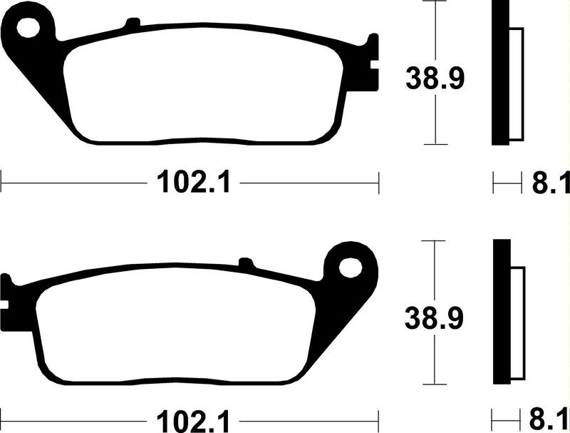TECNI BRAKE PADS ME127 ORGANIC