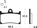 TECNI BRAKE PADS ME134 ORGANIC