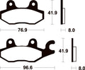 TECNI BRAKE PADS ME138 ORGANIC