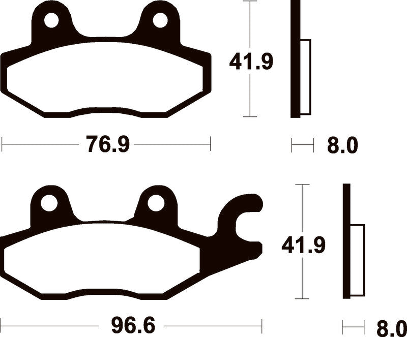TECNI BRAKE PADS ME138 ORGANIC