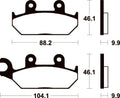 TECNI BRAKE PADS ME150 ORGANIC