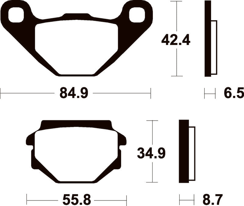 TECNI BRAKE PADS ME151 ORGANIC