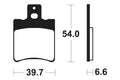 TECNI BRAKE PADS ME167 ORGANIC