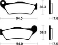 TECNI BRAKE PADS ME171 ORGANIC