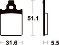 TECNI BRAKE PADS ME180 ORGANIC