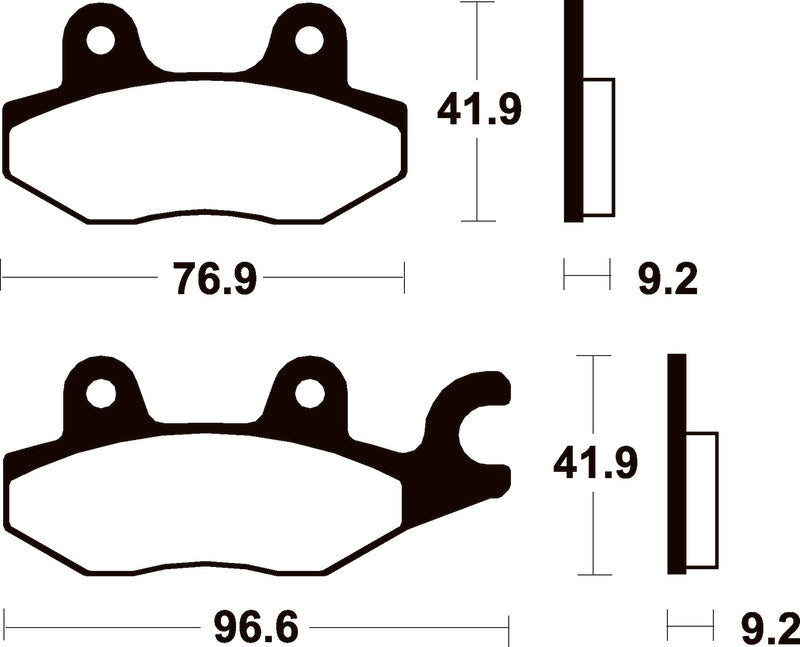 TECNI BRAKE PADS ME188 ORGANIC