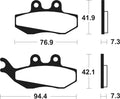 TECNI BRAKE PADS ME189 ORGANIC