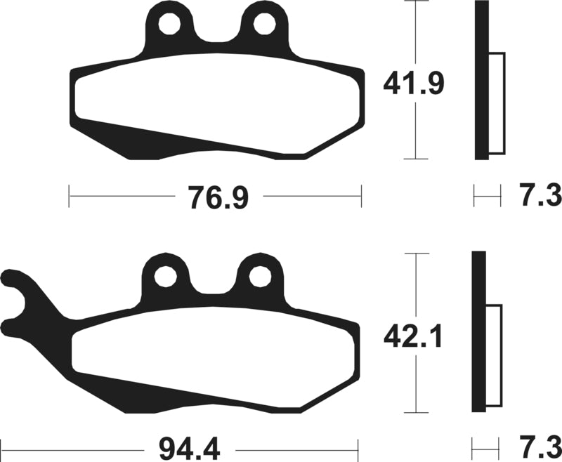 TECNI BRAKE PADS ME189 ORGANIC