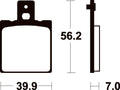 TECNI BRAKE PADS ME19 ORGANIC