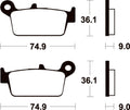 TECNI BRAKE PADS ME190 ORGANIC