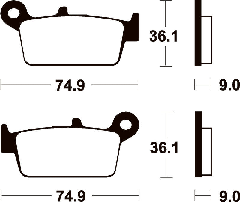 TECNI BRAKE PADS ME190 ORGANIC