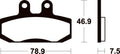 TECNI BRAKE PADS ME196 ORGANIC