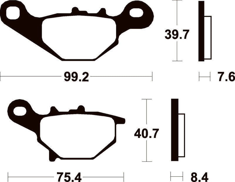 TECNI BRAKE PADS ME202 ORGANIC