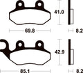 TECNI BRAKE PADS ME208 ORGANIC
