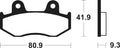 TECNI BRAKE PADS ME209 ORGANIC