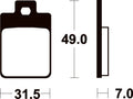 TECNI BRAKE PADS ME212 ORGANIC