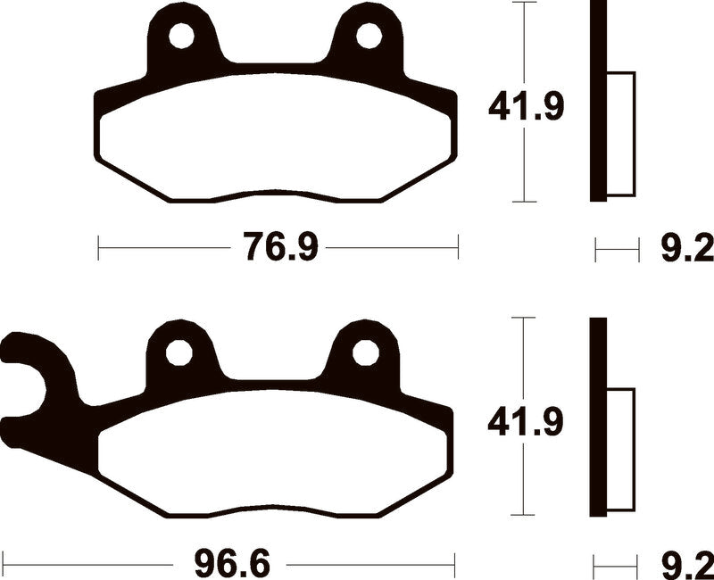 TECNI BRAKE PADS ME213 ORGANIC