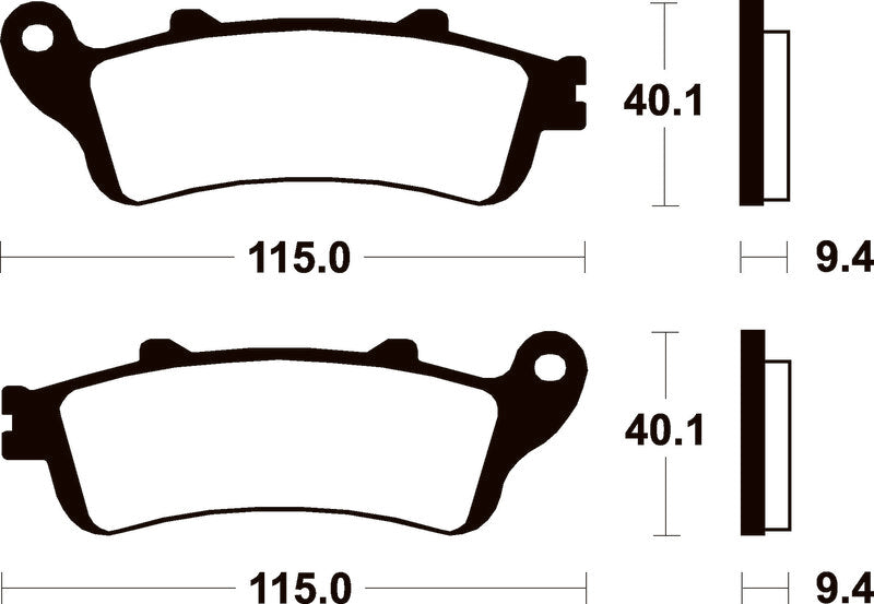 TECNI BRAKE PADS ME222 ORGANIC