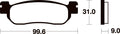 TECNI BRAKE PADS ME228 ORGANIC