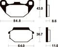 TECNI BRAKE PADS ME249 ORGANIC
