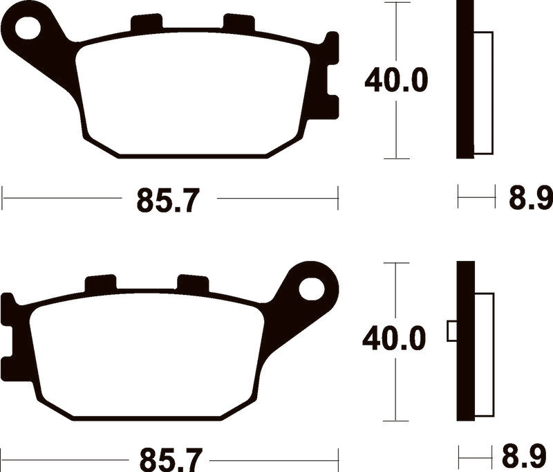 TECNI BRAKE PADS ME253 ORGANIC