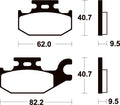TECNI BRAKE PADS ME254 ORGANIC