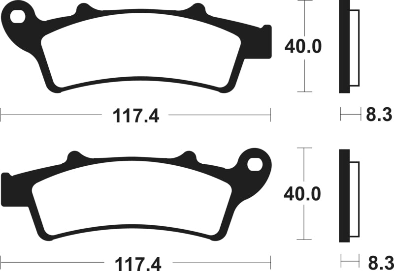 TECNI BRAKE PADS ME261 ORGANIC