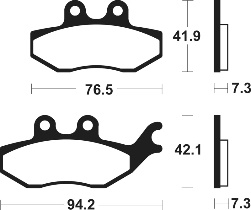 TECNI BRAKE PADS ME280 ORGANIC