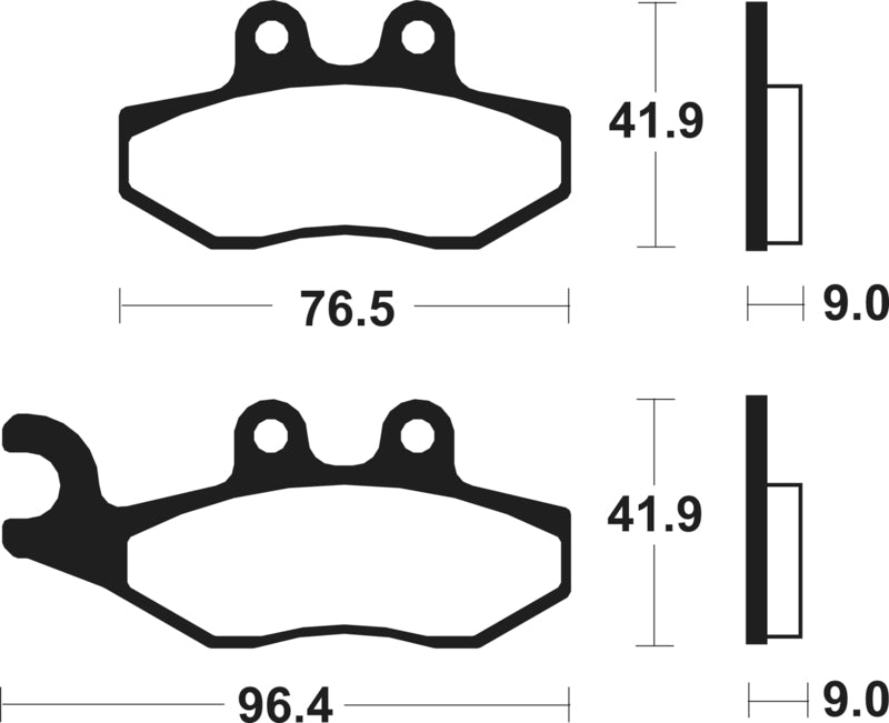 TECNI BRAKE PADS ME286 ORGANIC